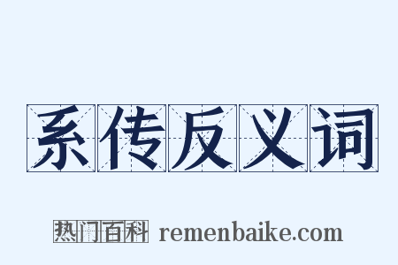 系传反义词是什么意思的图片
